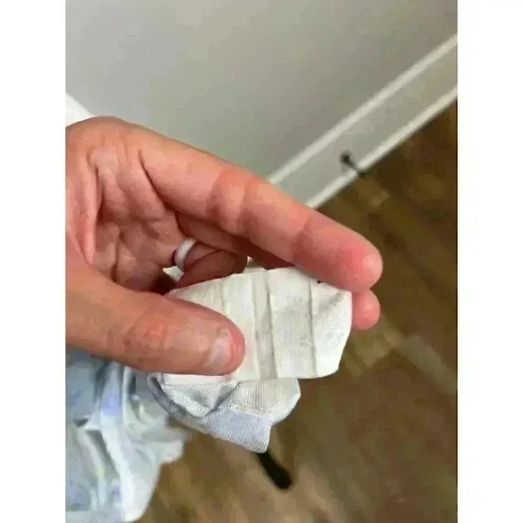 Vtg 70s Miss Elaine Babydoll Nightgown Floral Blue Lace Union Tag Coquette M - Picture 10 of 13